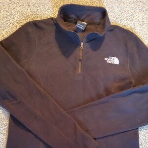 The North Face Ladies lightweight Fleece Half Zip Jacket Size Small